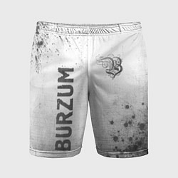 Мужские спортивные шорты Burzum - white gradient вертикально