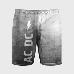 Мужские спортивные шорты AC DC - grey gradient по-вертикали