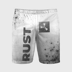Мужские спортивные шорты Rust - white gradient вертикально