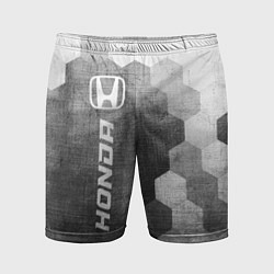 Шорты спортивные мужские Honda - grey gradient по-вертикали, цвет: 3D-принт