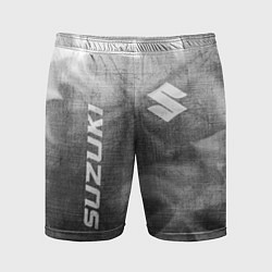 Мужские спортивные шорты Suzuki - grey gradient вертикально