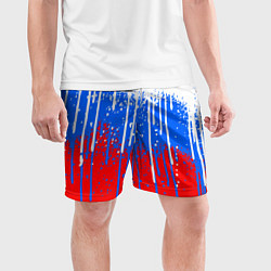 Шорты спортивные мужские Патриот - флаг, цвет: 3D-принт — фото 2