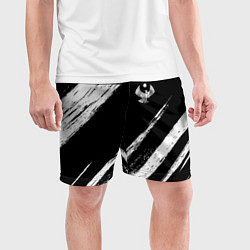 Шорты спортивные мужские Дагестан - брызги, цвет: 3D-принт — фото 2