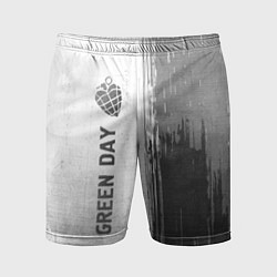 Шорты спортивные мужские Green Day - white gradient по-вертикали, цвет: 3D-принт