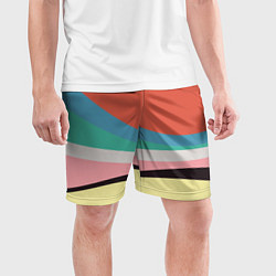 Шорты спортивные мужские Спектр июнь, цвет: 3D-принт — фото 2