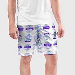 Шорты спортивные мужские Easter holidays, цвет: 3D-принт — фото 2