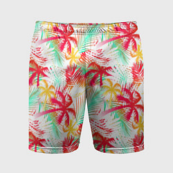 Мужские спортивные шорты Palm red yellow