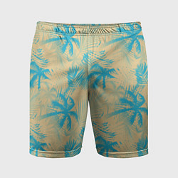 Мужские спортивные шорты Palm light blue beige