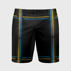 Мужские спортивные шорты Neon yellow light blue