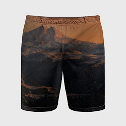 Шорты спортивные мужские Эльбрус, цвет: 3D-принт