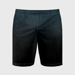 Мужские спортивные шорты Морская глубина в чёрном