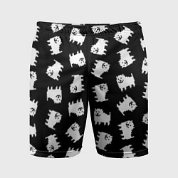 Мужские спортивные шорты Annoying dog pattern - Undertale
