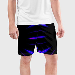Шорты спортивные мужские Color black neon, цвет: 3D-принт — фото 2