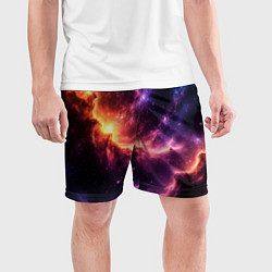 Шорты спортивные мужские Фантастические космические туманы, цвет: 3D-принт — фото 2