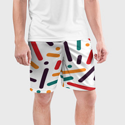 Шорты спортивные мужские Oval oil, цвет: 3D-принт — фото 2