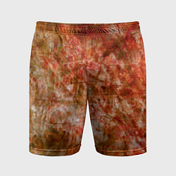 Шорты спортивные мужские Абстракция - bright red, цвет: 3D-принт