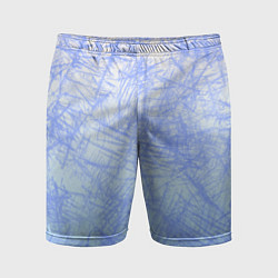 Шорты спортивные мужские В инее, цвет: 3D-принт