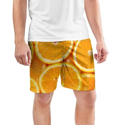 Шорты спортивные мужские Апельсин, цвет: 3D-принт — фото 2