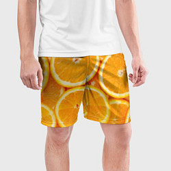 Шорты спортивные мужские Апельсинчик, цвет: 3D-принт — фото 2