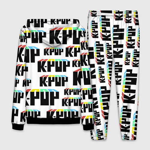 Мужской костюм K-pop Pattern / 3D-Черный – фото 2