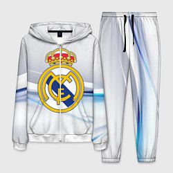 Костюм мужской Реал Мадрид, цвет: 3D-белый