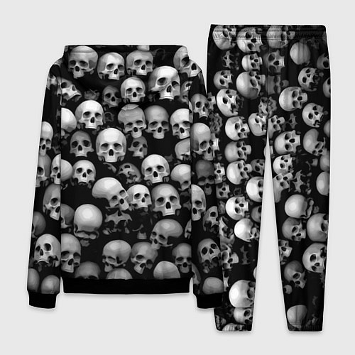 Мужской костюм Черепа на черном / 3D-Черный – фото 2