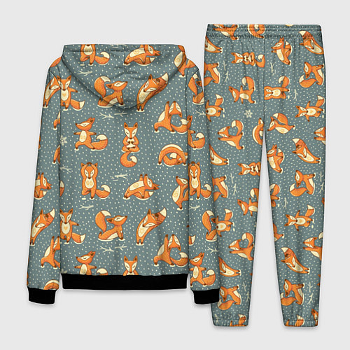 Мужской костюм Foxes Yoga / 3D-Черный – фото 2