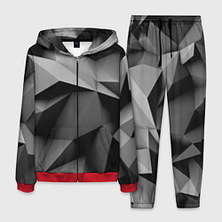 Костюм мужской Gray abstraction, цвет: 3D-красный