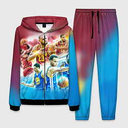 Костюм мужской Golden State Warriors, цвет: 3D-черный