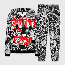 Костюм мужской Shut up & squat, цвет: 3D-черный