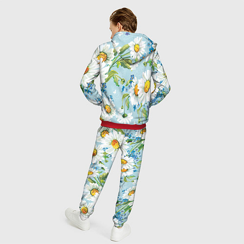 Мужской костюм Ромашки / 3D-Красный – фото 4