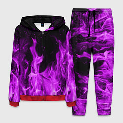 Костюм мужской Фиолетовый огонь, цвет: 3D-красный