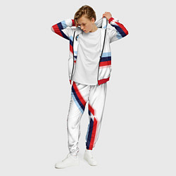 Костюм мужской BMW БМВ WHITE, цвет: 3D-красный — фото 2