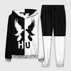 Костюм мужской HU: Black & White, цвет: 3D-меланж