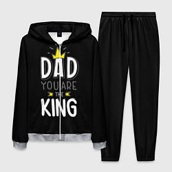 Костюм мужской Dad you are the King, цвет: 3D-меланж