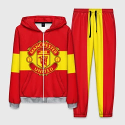 Костюм мужской FC Man United: Red Style, цвет: 3D-меланж