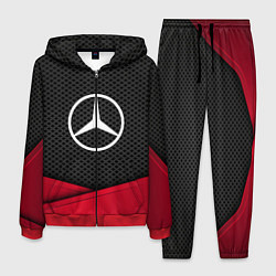 Костюм мужской Mercedes Benz: Grey Carbon, цвет: 3D-красный