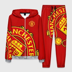 Костюм мужской FC Man United: Red Exclusive, цвет: 3D-меланж