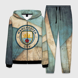 Костюм мужской FC Man City: Old Style, цвет: 3D-черный