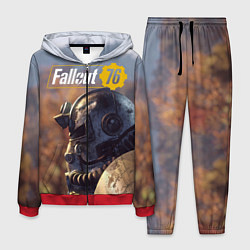 Костюм мужской Fallout 76, цвет: 3D-красный
