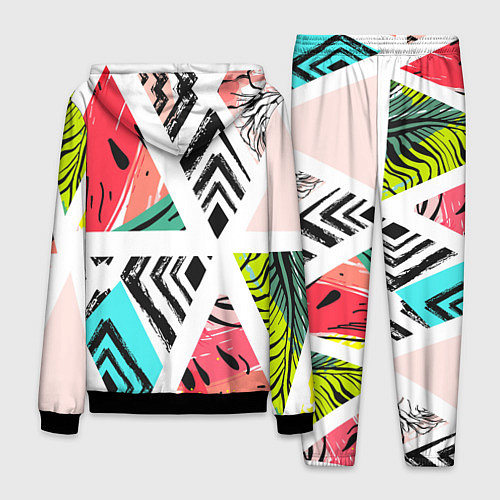 Мужской костюм Тропическое ассорти / 3D-Черный – фото 2