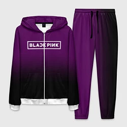 Костюм мужской Black Pink: Violet Gradient, цвет: 3D-белый