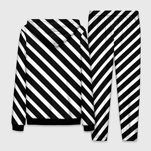 Мужской костюм BTS: B&W Stripes / 3D-Черный – фото 2