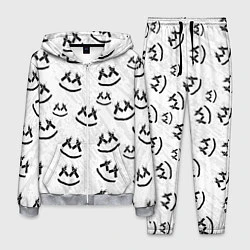 Костюм мужской Marshmello: White Pattern, цвет: 3D-меланж