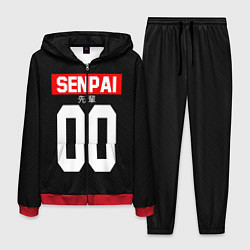 Костюм мужской Senpai 00: Black Style, цвет: 3D-красный
