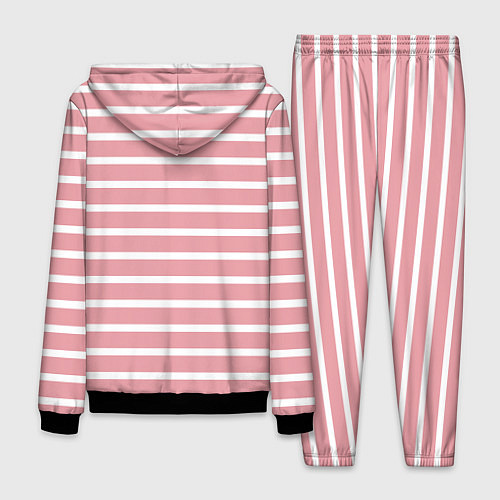 Мужской костюм Black Pink: Striped Geometry / 3D-Черный – фото 2