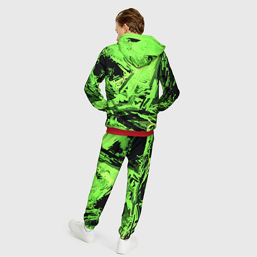 Мужской костюм Cyberpunk 2077: Green Breaks / 3D-Красный – фото 4