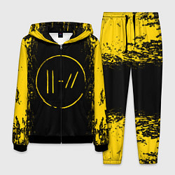 Костюм мужской 21 Pilots: Yellow & Black, цвет: 3D-черный