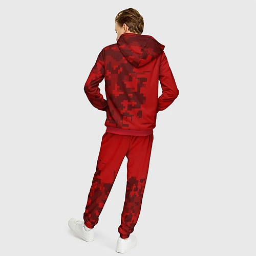 Мужской костюм ROBLOX: Red Camo / 3D-Красный – фото 4