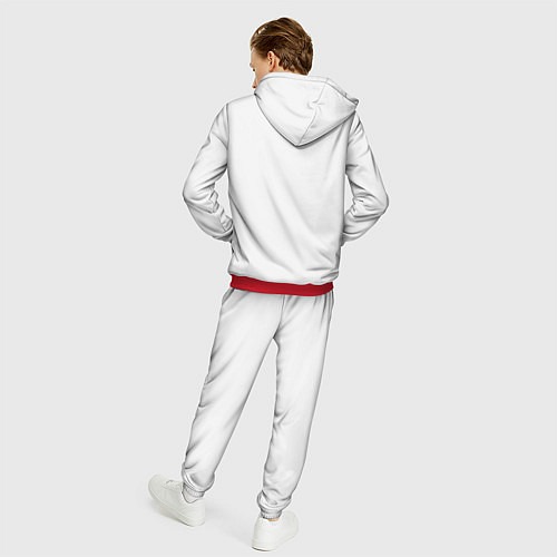 Мужской костюм ASAP Rocky: White Fashion / 3D-Красный – фото 4